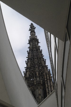 Bild: Die Turmspitze des Ulmer Münsters